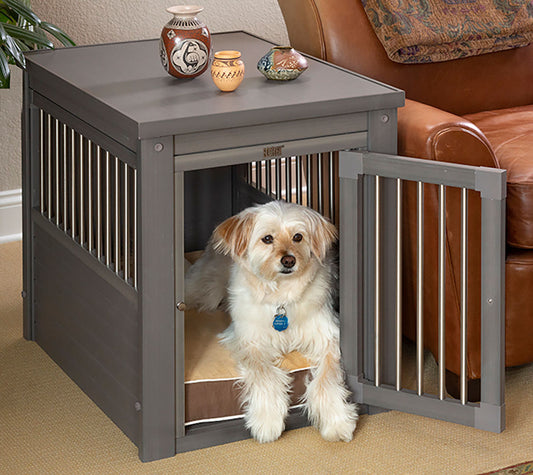Jaula Para Perros Confort Modelo Arkansas - Perrera De Interior - Cuatro Colores Y Tres Tamaños A Elegir Gris_0