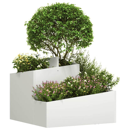 Macetero De Jardín Blanco 60 X 60 X 50 Cm_2