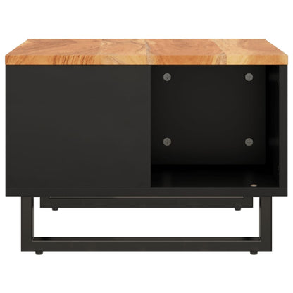 Mesa De Centro De Madera Maciza De Acacia 60x50x35 Cm_2
