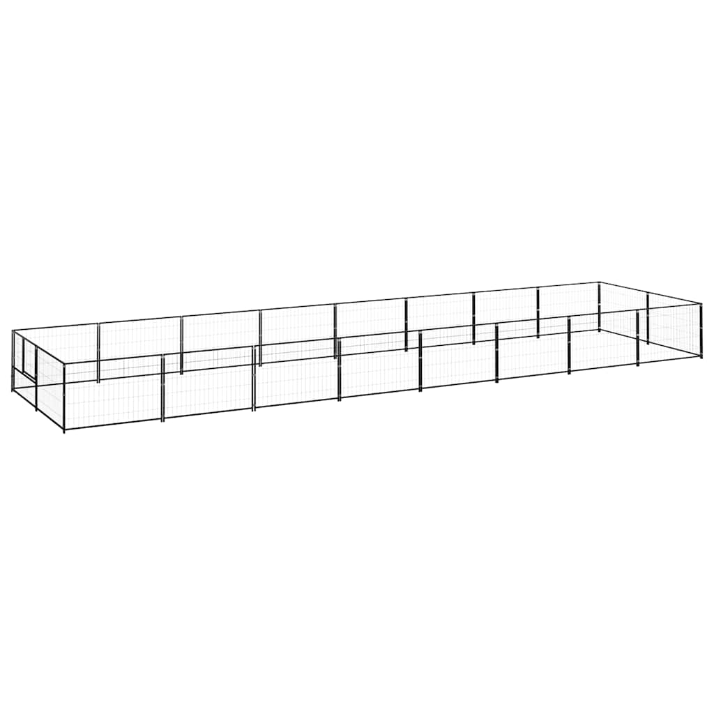 Perrera Acero 16 M² Negra_0
