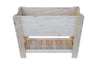 Mesa De Cultivo el Sotillo De Madera Natural 99 X 39 X 80 Cm 80l + Bolsa Geotextil, Huerto Urbano Para Interior..