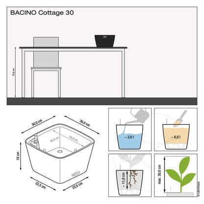 Lechuza Jardinera Bacino Cottage All-in-one Marrón Arena 30x30 Cm_2