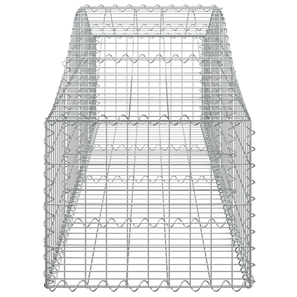 Cestas De Gaviones 8 Uds Forma De Arco Hierro 200x50x40/60 Cm_4