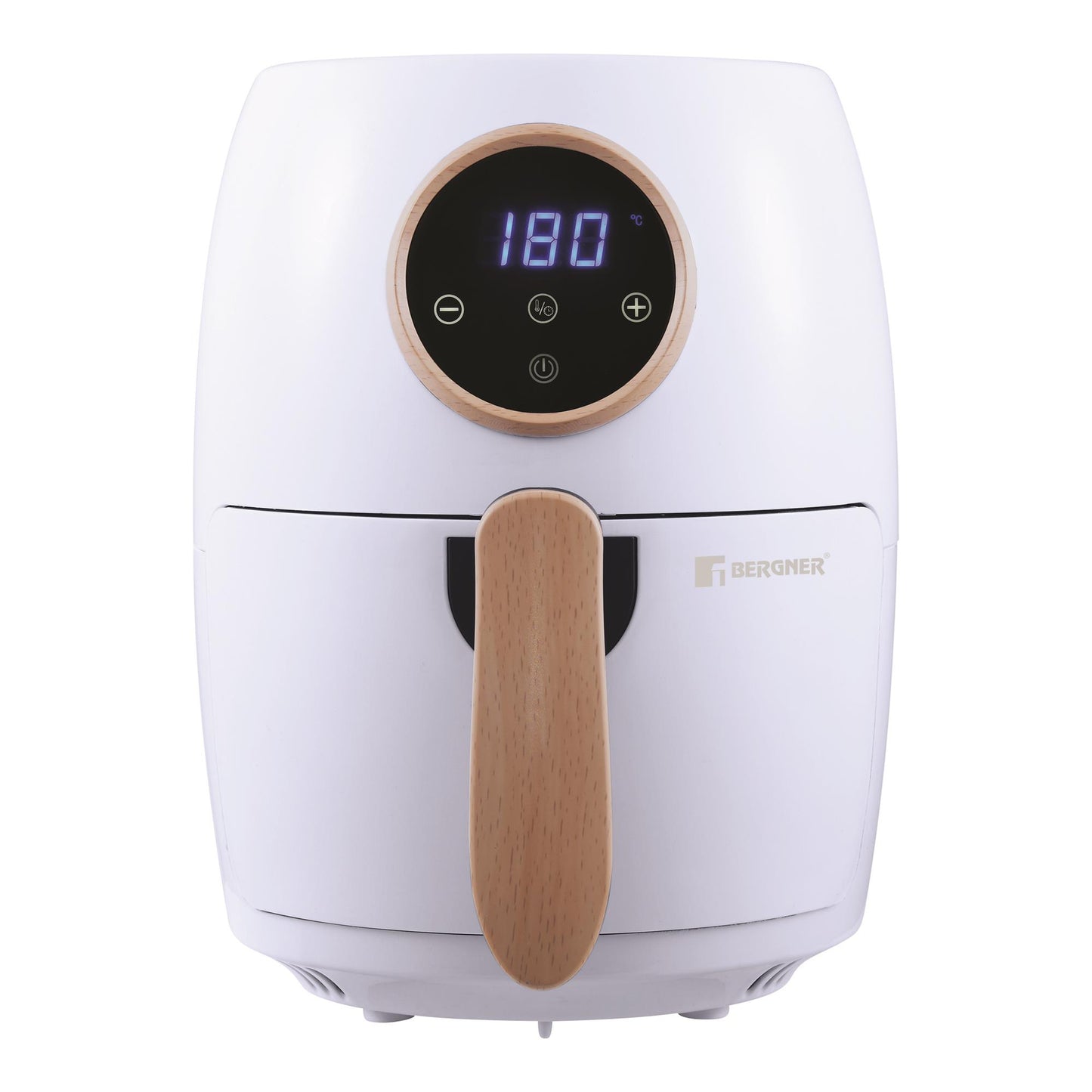 Freidora De Aire 2l 1300w Con Temporizador 30min Y Cesta Antiadherente Bergner Blanca_0