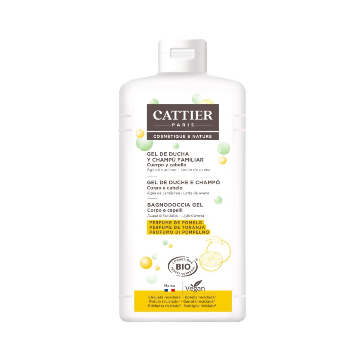 Gel y Champú espumoso familiar Cattier 500 ml
