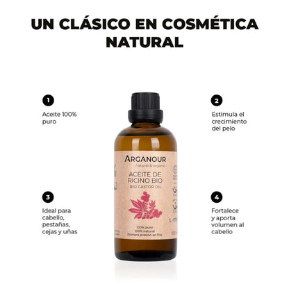 Aceite de ricino Bio Arganour 100 ml