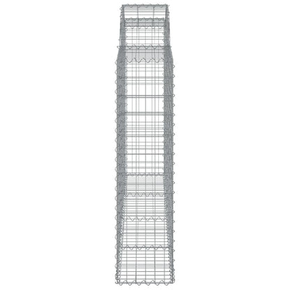 Cestas Gaviones 14 Uds Forma De Arco Hierro 200x30x120/140 Cm_4