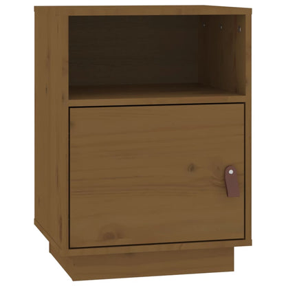 Mesitas De Noche 2 Uds Madera De Pino Marrón Miel 40x34x55 Cm_4