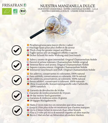Infusión De Manzanilla Dulce En Pirámides Ecológica | Frisafran 60 Uds_4