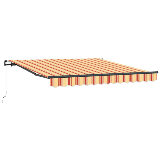 Toldo Retráctil Amarillo Y Naranja 350 X 250 Cm_0