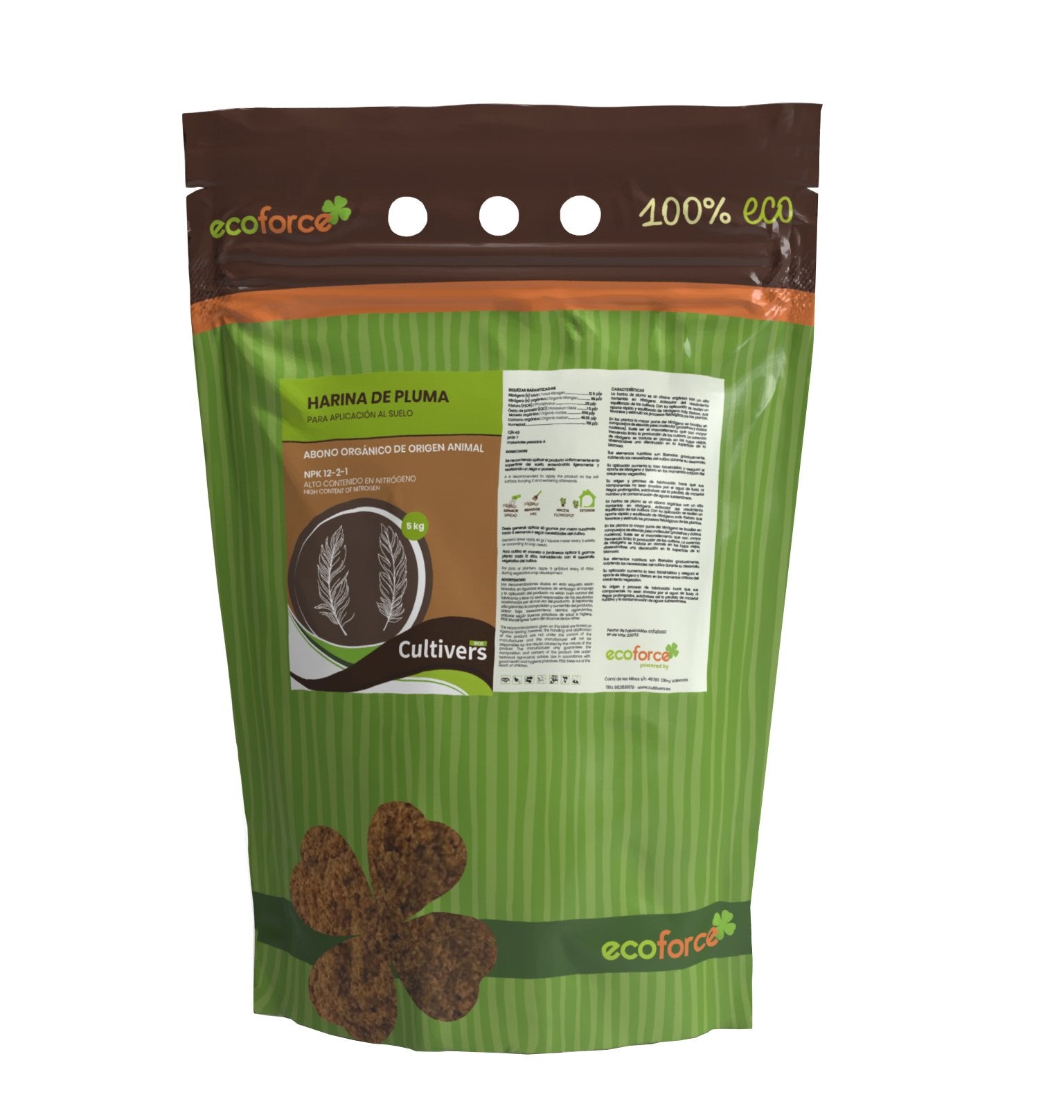 Harina de pluma Npk 12-2-1 Cultivers_2