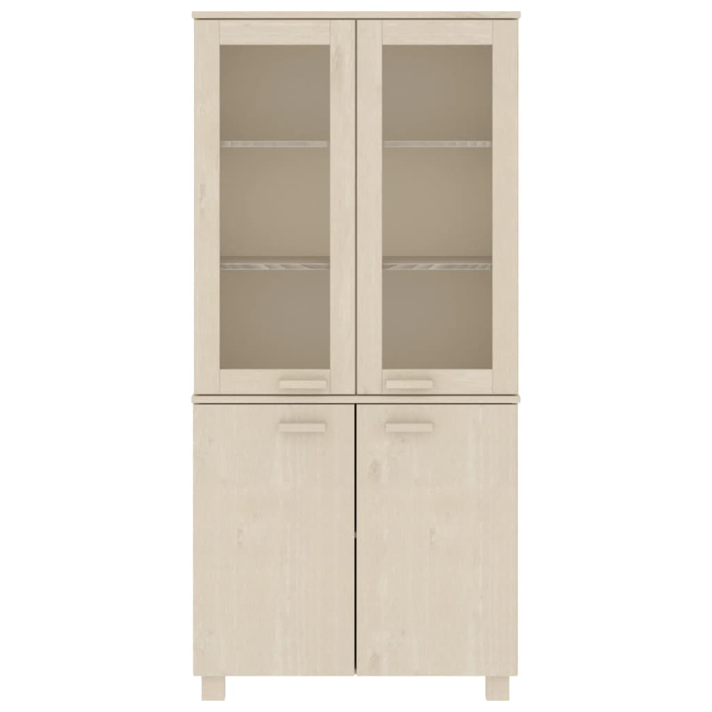 Aparador Hamar Madera De Pino Maciza Marrón Miel_2