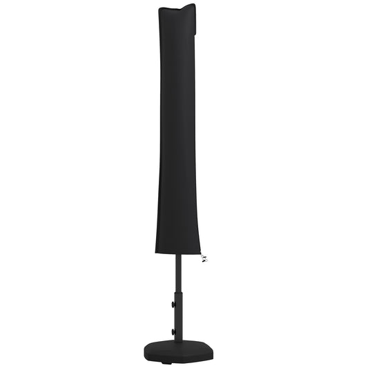 Outsunny Funda Para Sombrilla De Jardín Impermeable Tela Oxford 420d Negro_0
