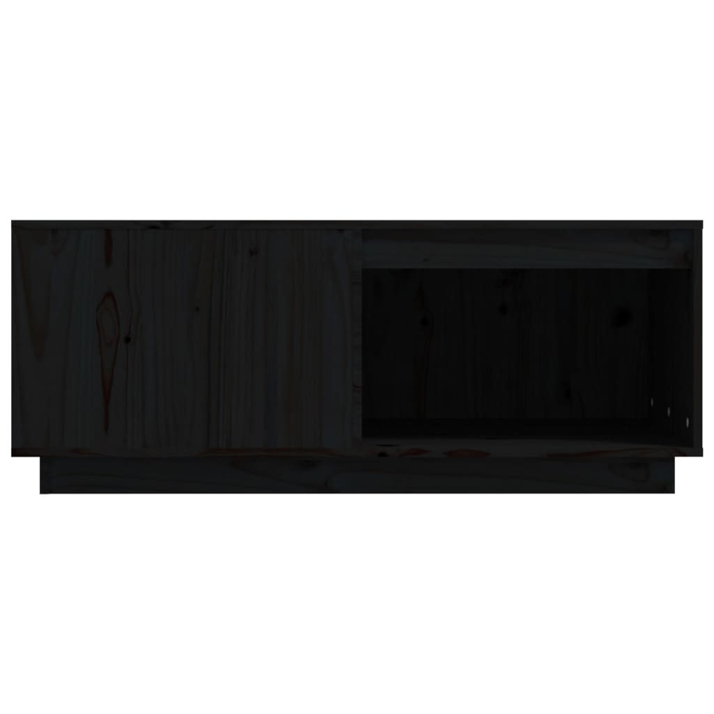 Mesa De Centro Madera Maciza De Pino Negro 100x101x40,5 Cm_3