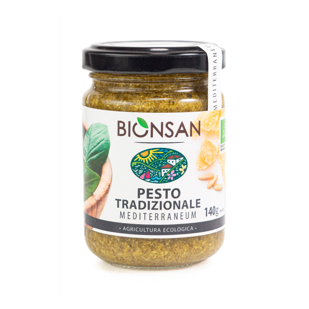 Pesto Tradizionale Con Piñones Ecológico 140g_0