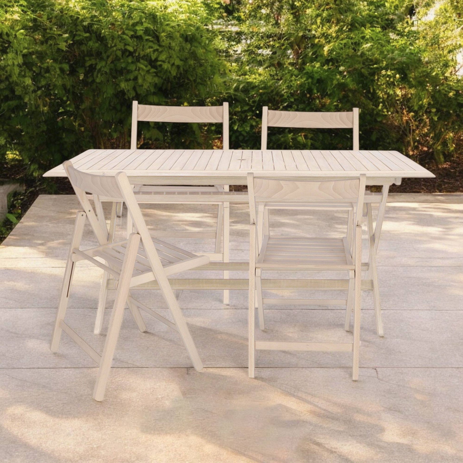 Well Home Mobiliario & Decoración - Pack 4 Sillas Bas En Madera De Haya, Acabado Sin Barniz