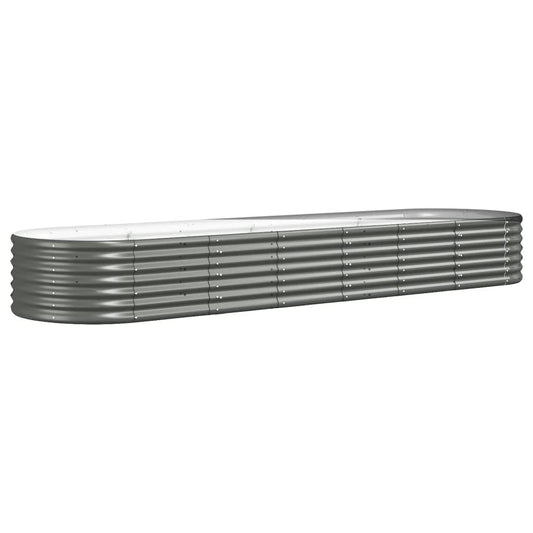 Jardinera Arriate Acero Galvanizado Gris 296x80x36 Cm_0