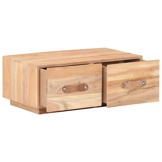Mesa De Centro De Madera Maciza Reciclada 90x50x35 Cm_0