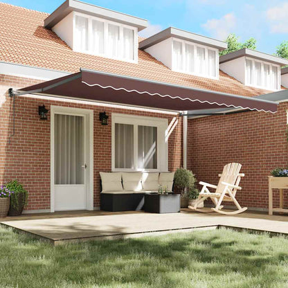 Toldo Retráctil Automático Marrón 450x300 Cm_2
