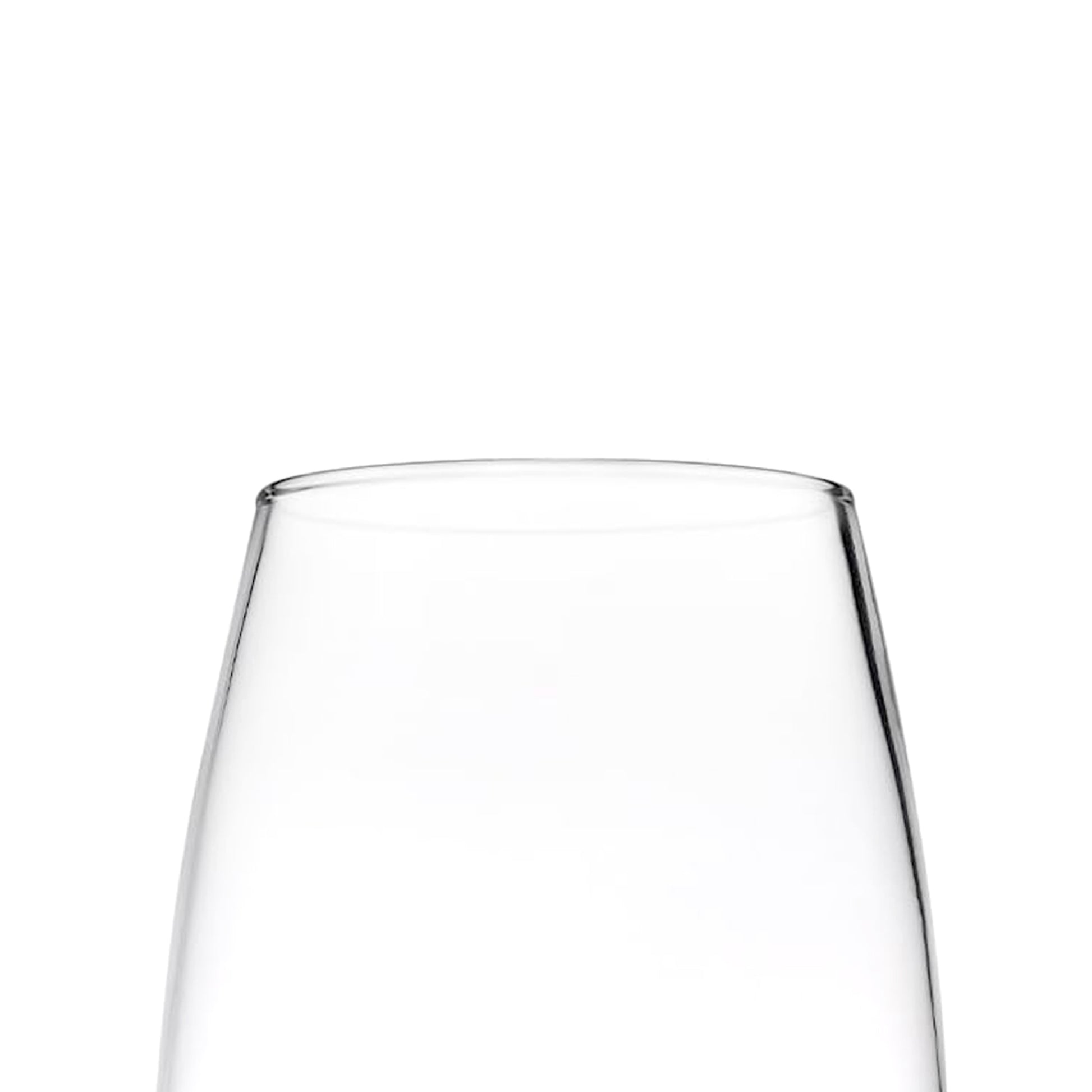 Florero Vidrio Transparente Curvo 11x26cm Decoración Hogar