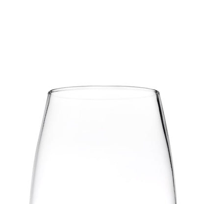 Florero Vidrio Transparente Curvo 11x26cm Decoración Hogar