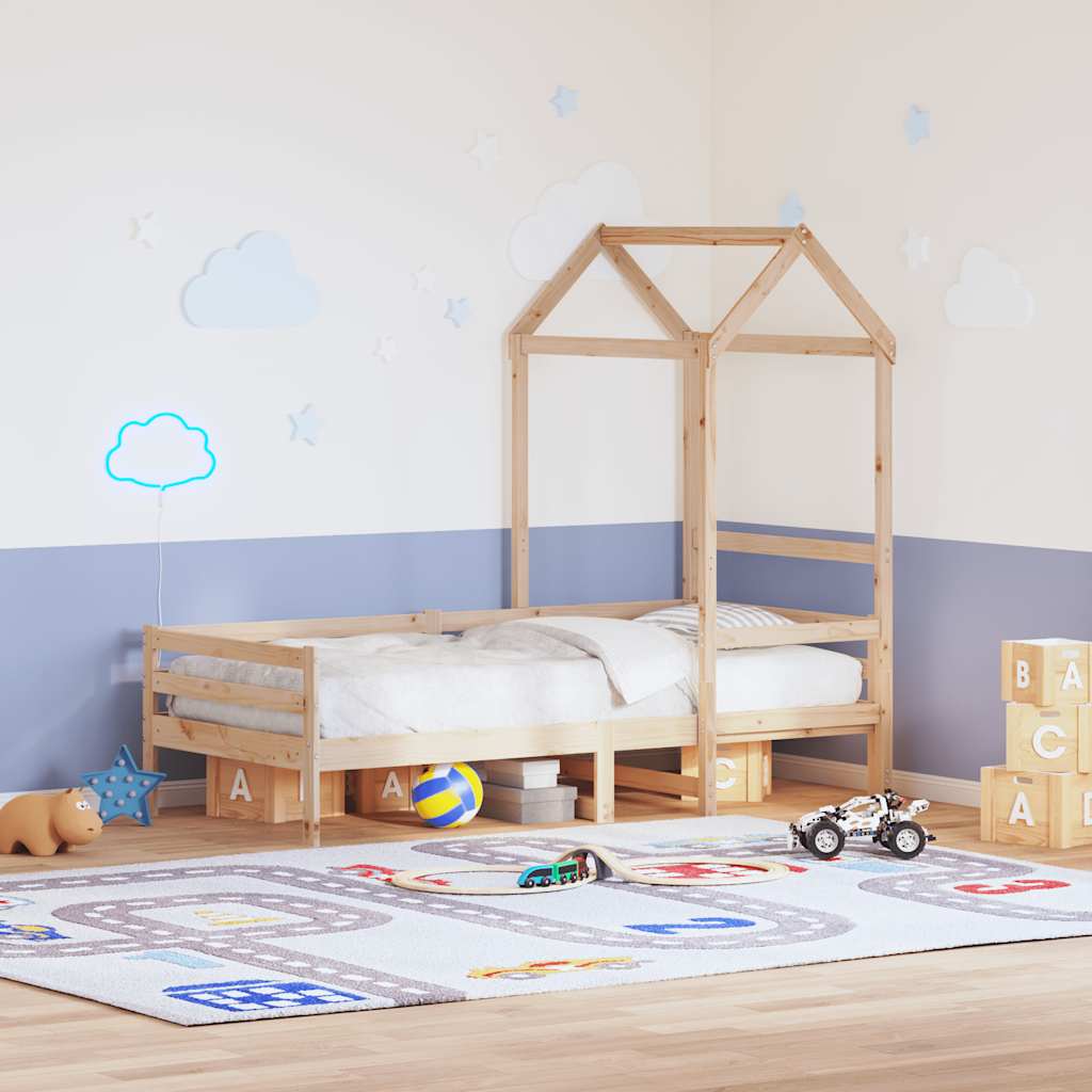 Techo De Cama Infantil Madera Maciza Pino 98x70x176,5 Cm_1