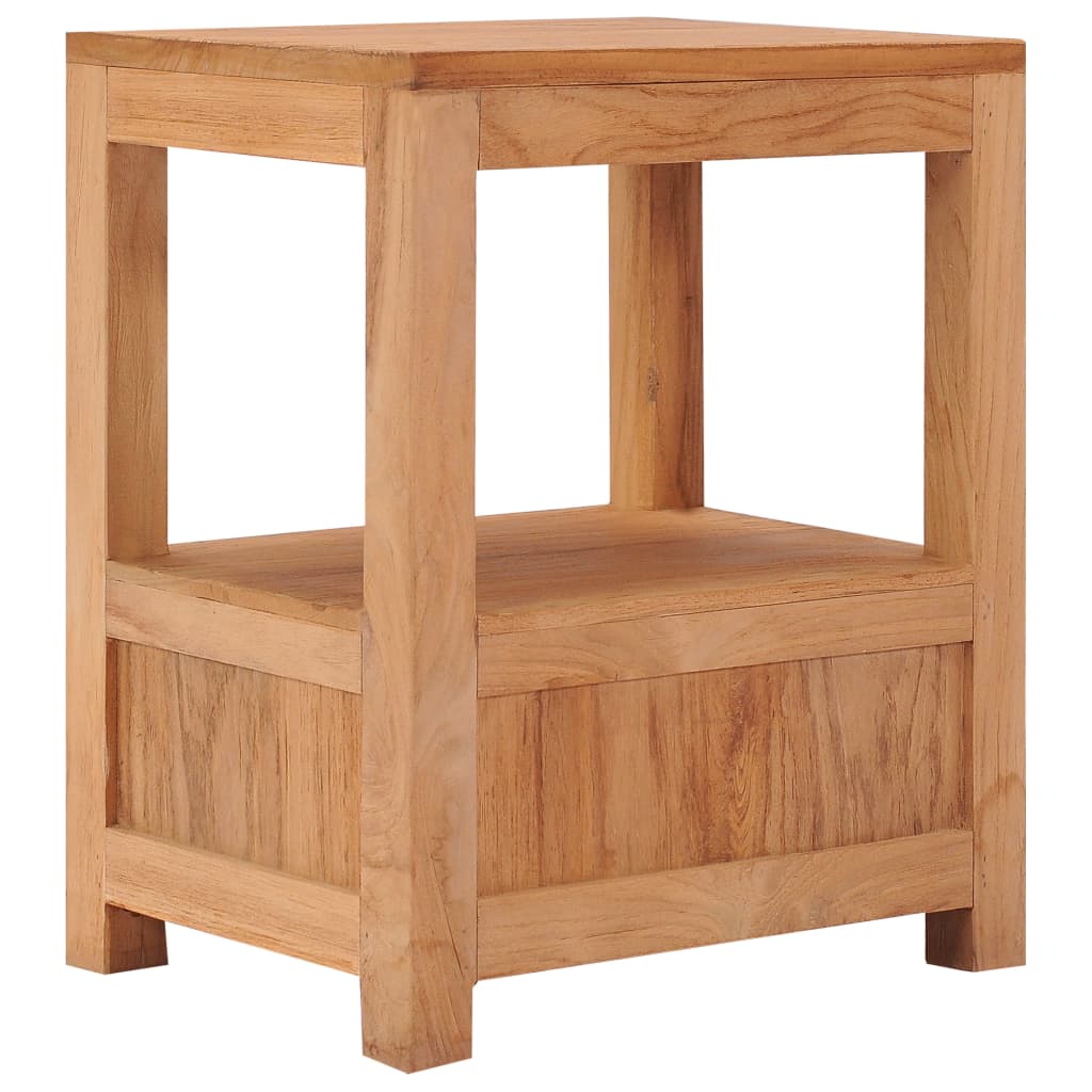 Mesita De Noche De Madera Maciza De Mango 40x30x50 Cm_3