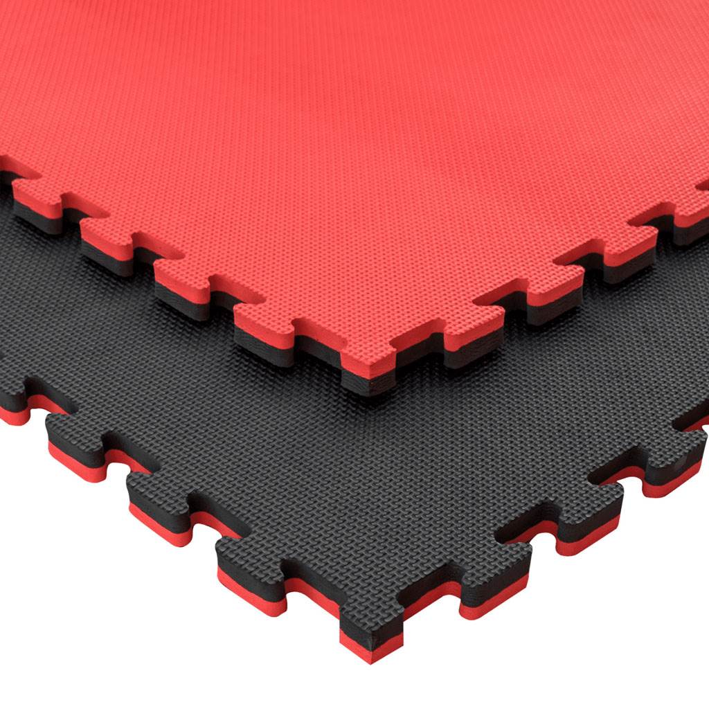 Tatami Puzzle 2,5cm 100x100cm – Superficie T Negro/rojo_0