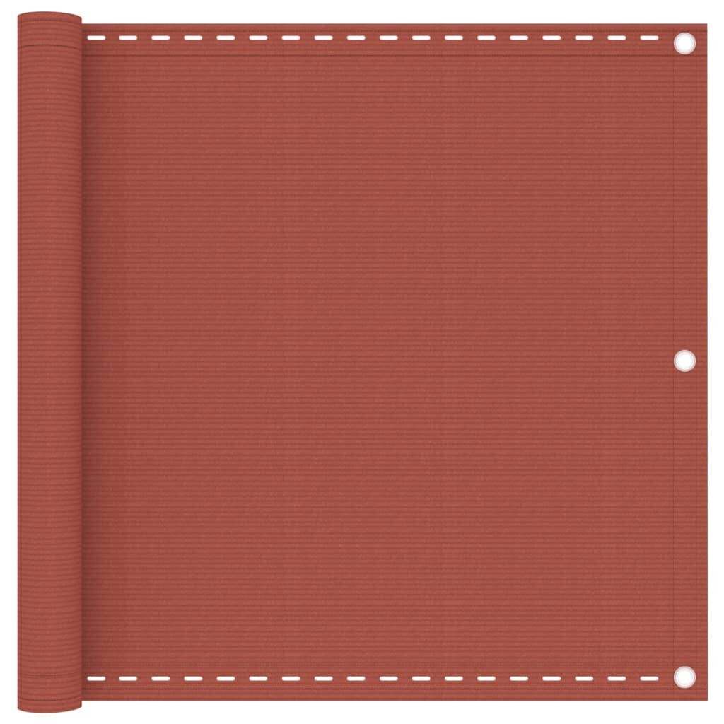 Vidaxl Toldo Para Balcón Hdpe Terracota 90x400 Cm_0