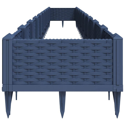 Jardinera Con Clavijas Pp Azul Gris 362,5x42,5x28,5 Cm_3