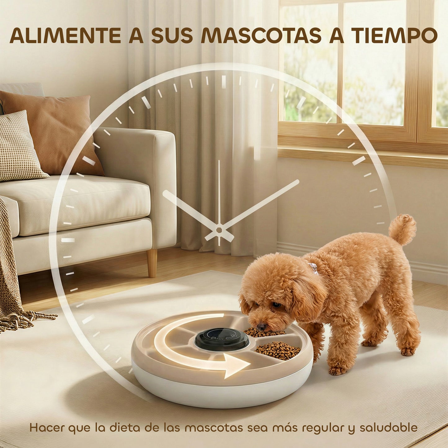 Pawhut Comedero Automático Para Gatos Y Perros Con Temporizador Paquete De Hielo_5