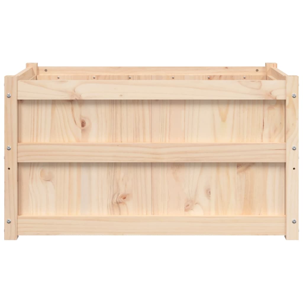 Jardinera De Madera Maciza De Pino 90x50x50 Cm_4