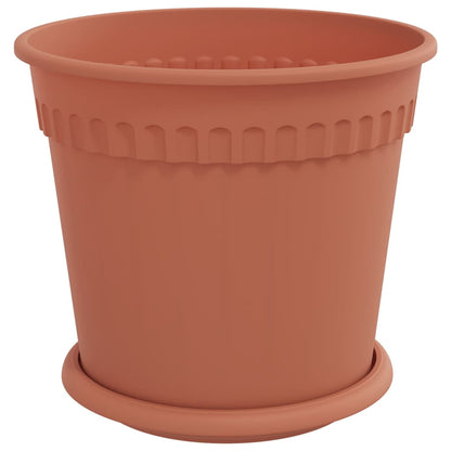 Macetas 6 Pcs Rojo Ladrillo Ø 19 X 16 Cm Plástico_4