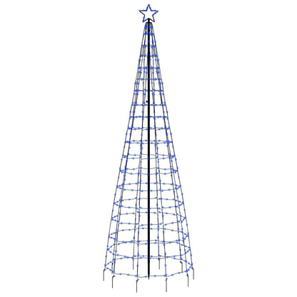 Vidaxl Árbol De Navidad Led Con Estacas 570 Leds Azul 300 Cm_3
