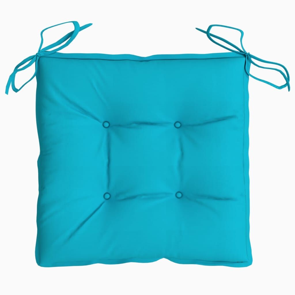 Vidaxl Cojines De Silla 6 Uds Tela Oxford Turquesa 50x50x7 Cm_4