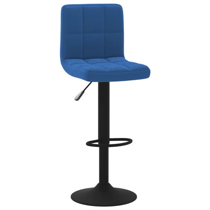 Taburete De Cocina De Terciopelo Azul_0