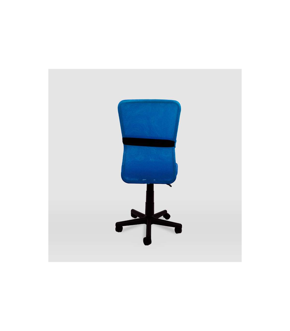 Silla De Oficina Alba Acabado Negro/azul. Alto: 83.5-95.5cm Ancho: 55cm Fondo: 55cm._2