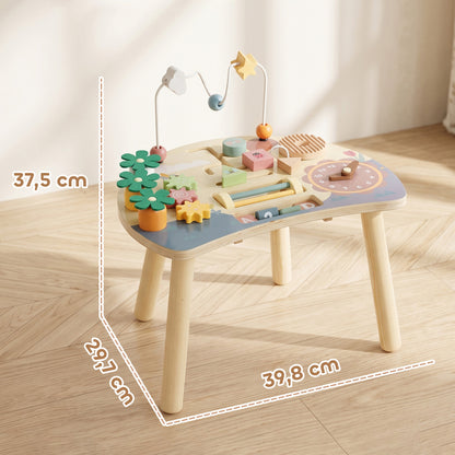 Mesa De Actividades Para Bebé Aiyaplay Madera Contrachapada, Madera De Pino Multicolor 39.8x29.7x37.5 Cm_2