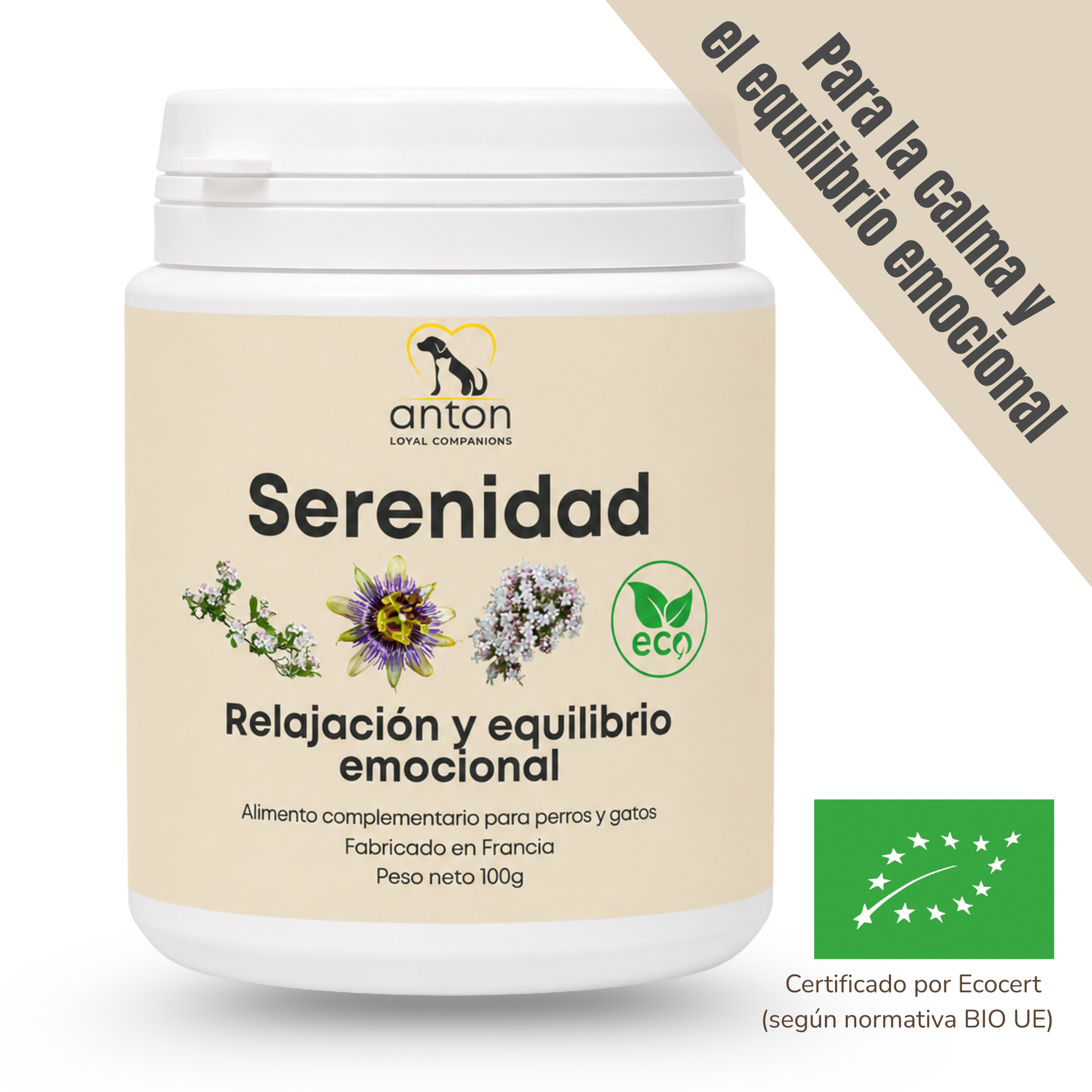 Antiestrés natural para perros y gatos – Serenidad ECO – 100 g_0