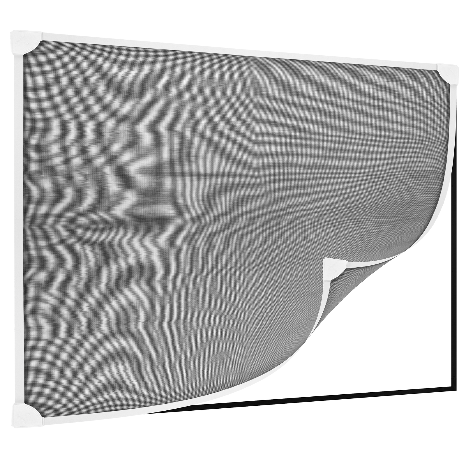 Mosquitera Para Ventana Max 100 X 120 Cm Magnética Pvc Flexible Blanco_0