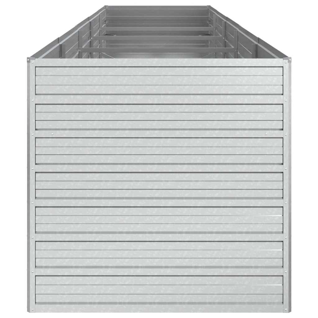 Arriate De Acero Galvanizado Plateado 400x80x77 Cm_4