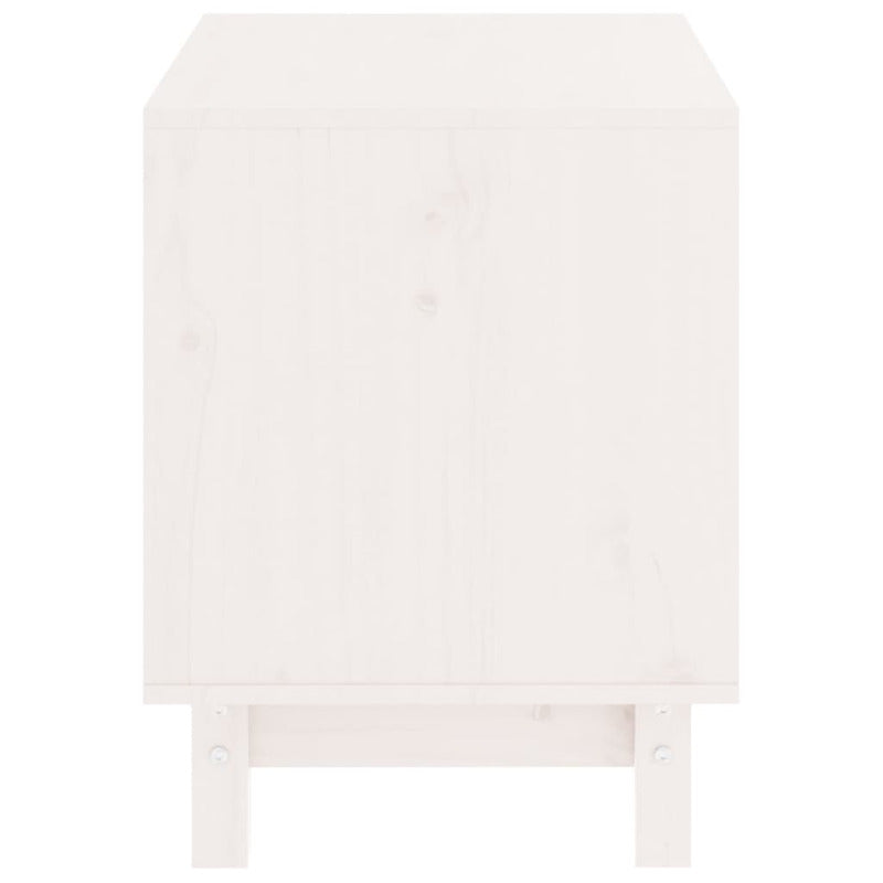 Vidaxl Caseta Para Perros Madera Maciza De Pino Blanco 50x40x52 Cm_5