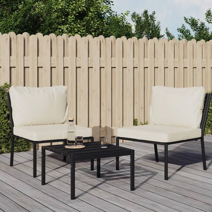 Vidaxl Sillas De Jardín 2 Uds Acero Con Cojines Color Arena 60x74x79cm_1
