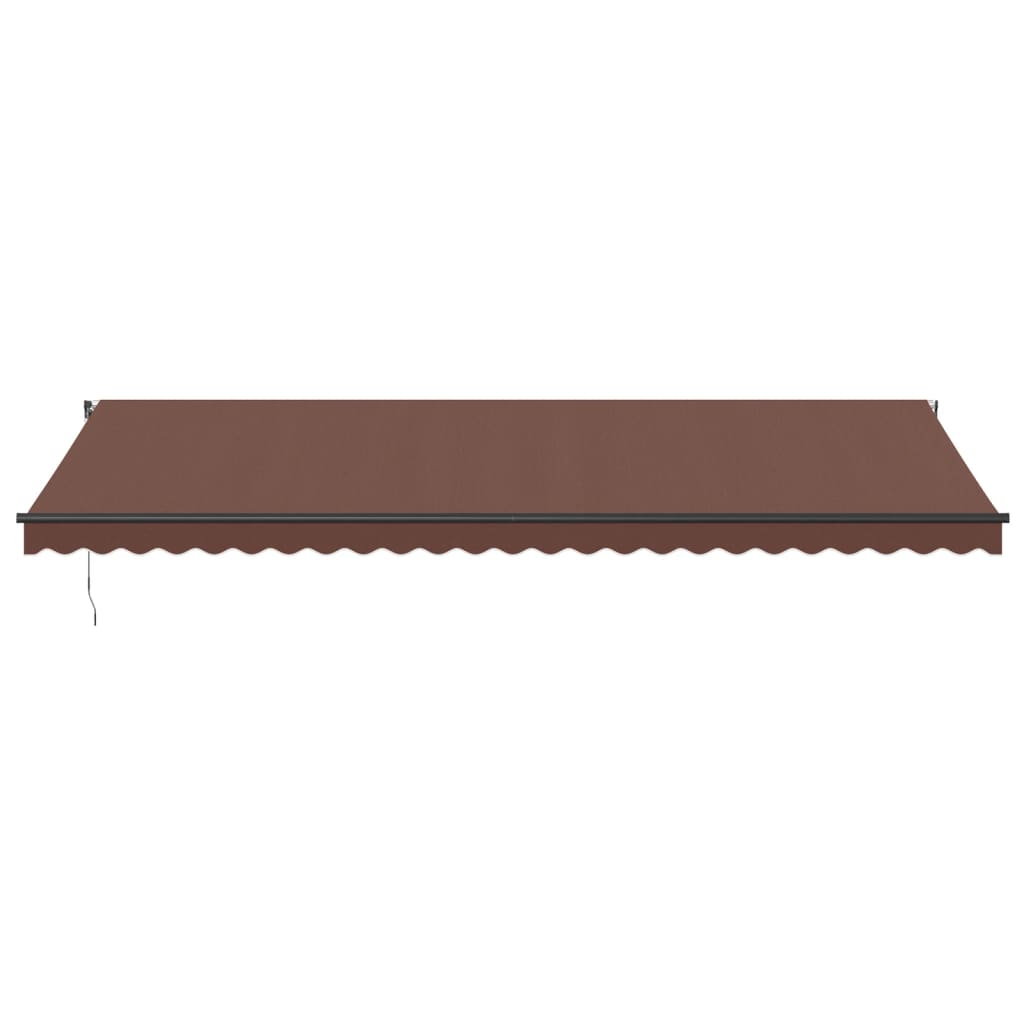 Toldo Retráctil Automático Con Luces Led Marrón 600x350 Cm_3