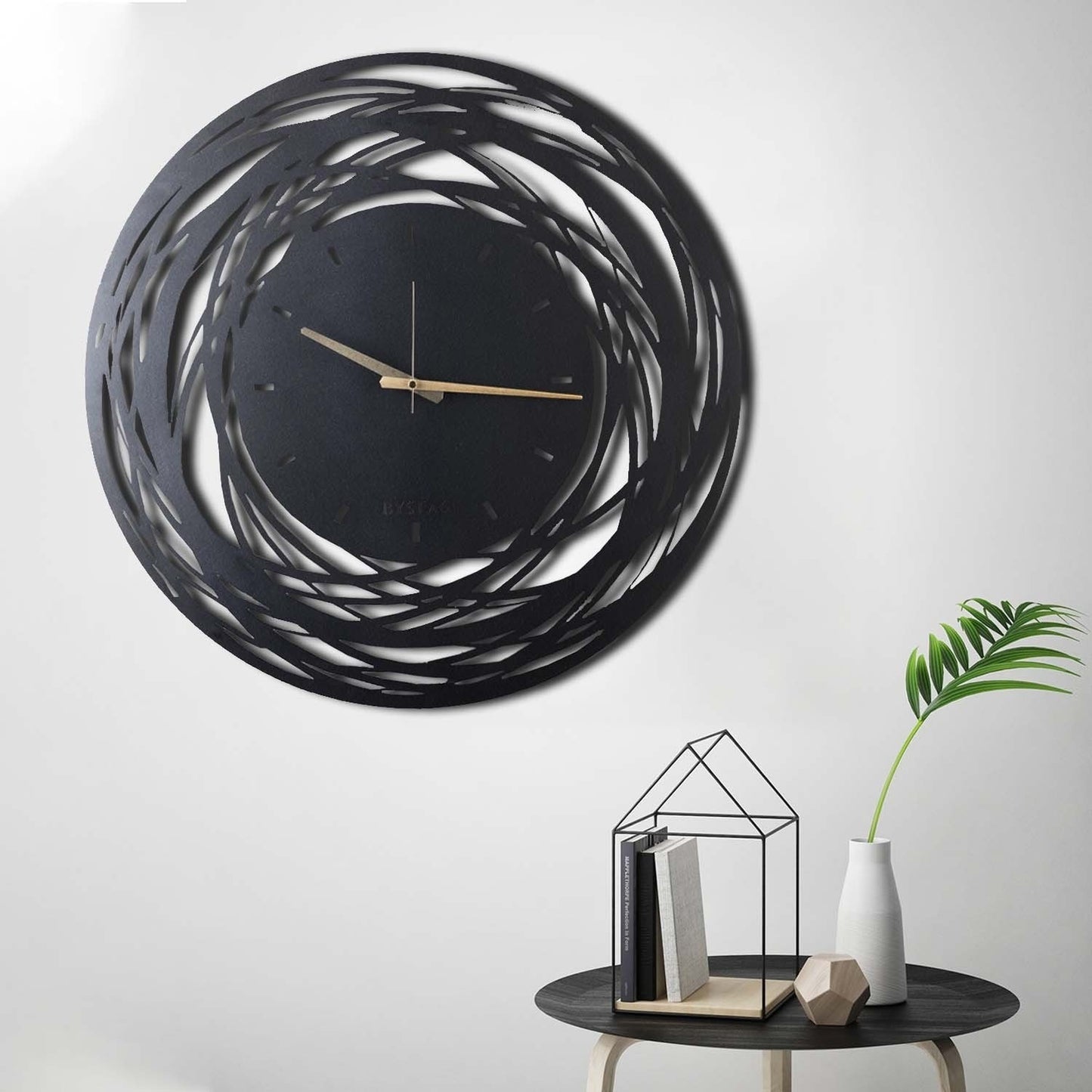 Reloj De Pared Metal Rotaciones 70x70