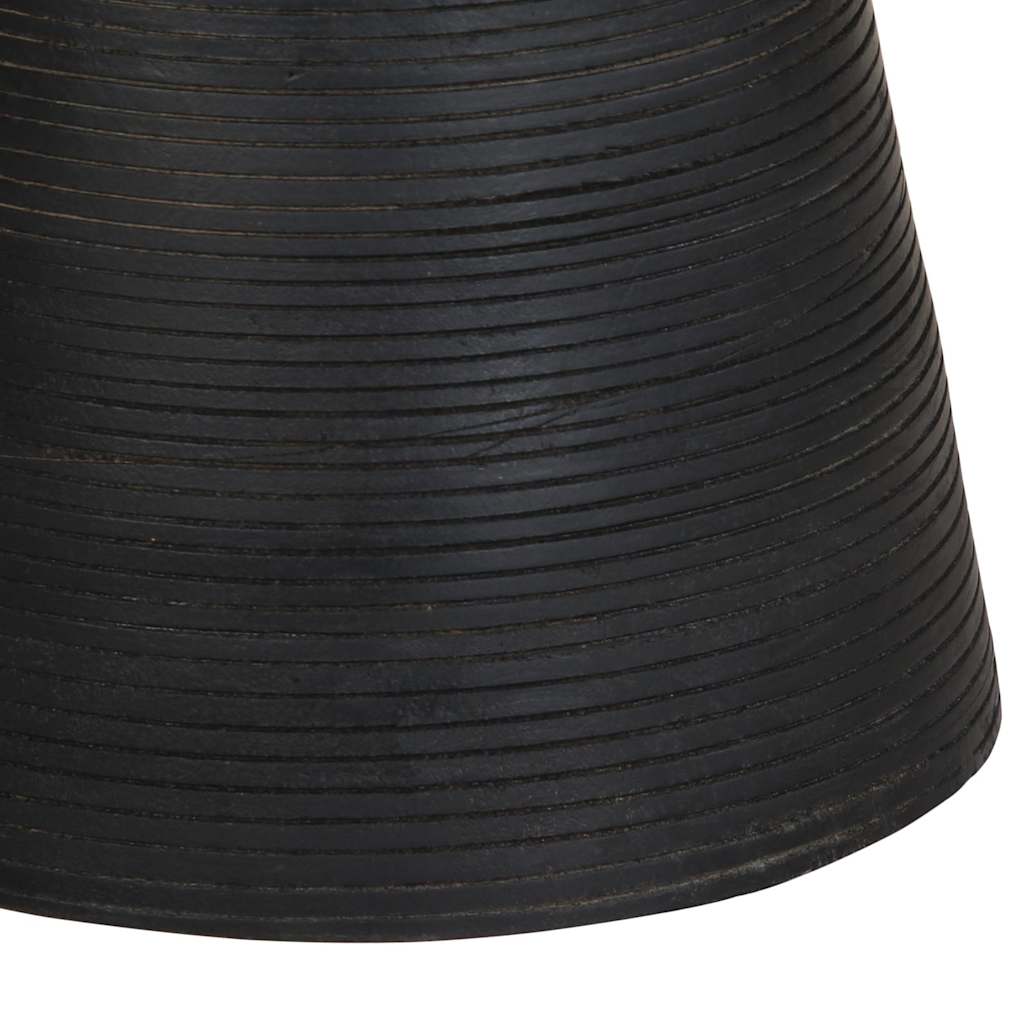 Mesa Auxiliar Madera Maciza De Mango Negra Ø37x45 Cm_4