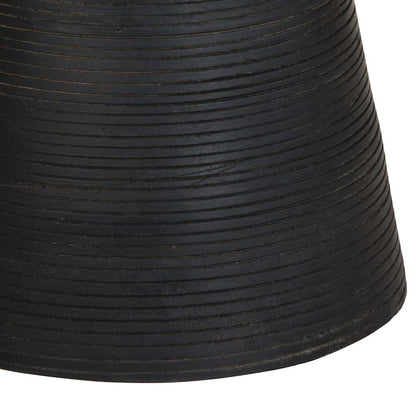 Mesa Auxiliar Madera Maciza De Mango Negra Ø37x45 Cm_4