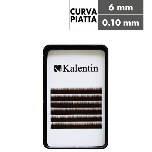 Kalentin Extensión De Cejas Planas Negras 6mm_0