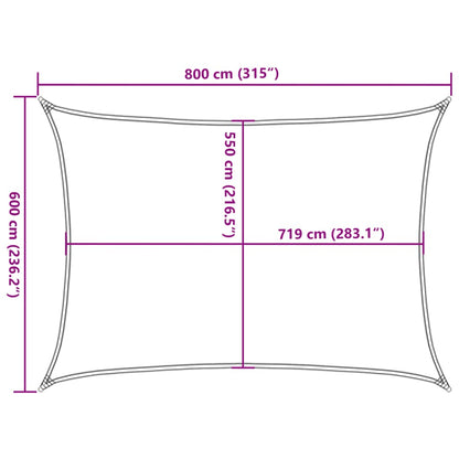 Vidaxl Toldo De Vela Hdpe Terracota 160 G/m² 6x8 M_2