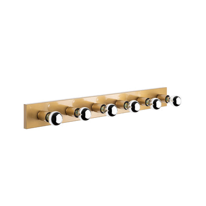 Aplique De Pared, Metal , Oro, 10x10x91, Casquillo 6 X E27 Max 40 W_0